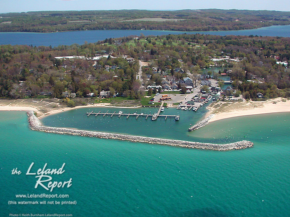 Looking Down on Leland on a Very Nice Day