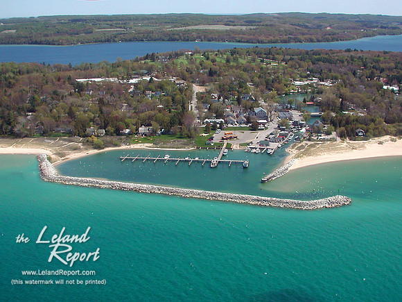 Looking Down on Leland on a Very Nice Day