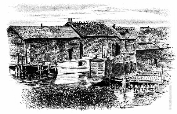 Fishtown Boats Series - "Irene" and "New Deal" (11x14)