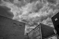 Clouds Over Abandonded Furniture Warehouse