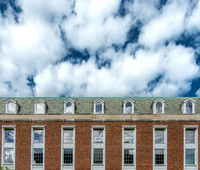 Clouds Over Bank Building