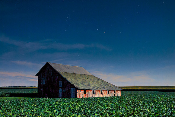 Barn in Moonlight